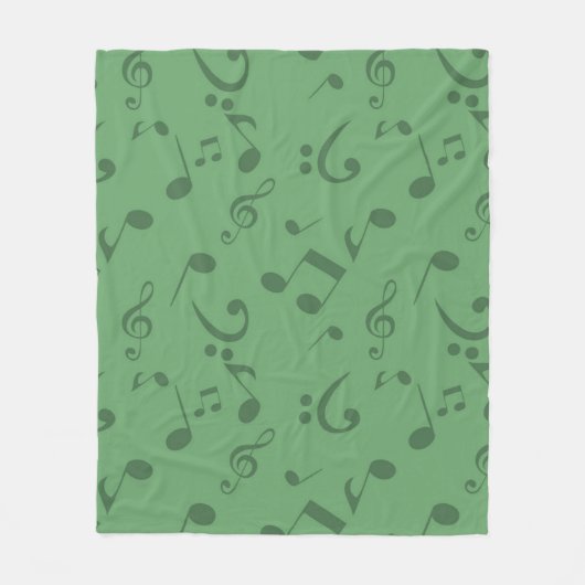 Musiknoten Fleecedecke (Vorderseite)