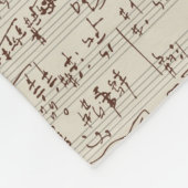 Musiknoten Fleecedecke (Ecke)