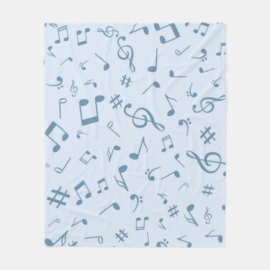 Musiknoten Fleecedecke (Vorderseite)