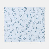 Musiknoten Fleecedecke (Vorderseite (Horizontal))