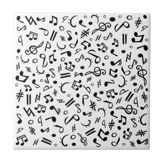 Musiknoten Fliese (Vorderseite)