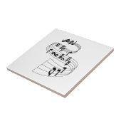 Musiknoten Fliese (Seite)