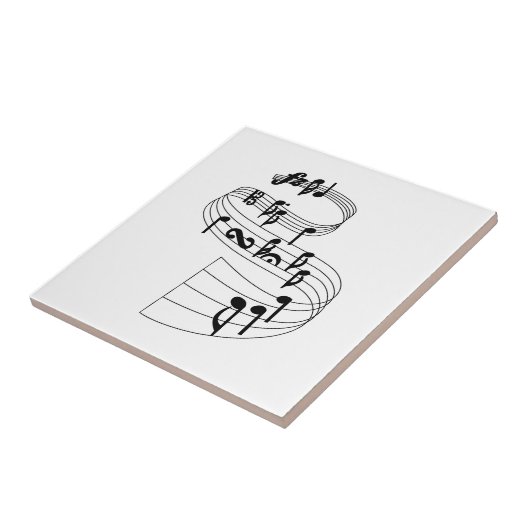 Musiknoten Fliese (Seite)