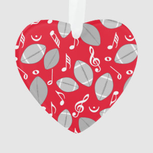 Musiknoten Footballs Ornament