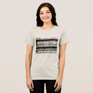Musiknoten Frauen T-Shirt  Tri-Blend Shirt