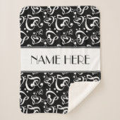 Musiknoten für die Schwarz-Weiß-Clefs Sherpadecke (Vorderseite)