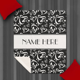 Musiknoten für die Schwarz-Weiß-Clefs Sherpadecke