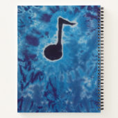 Musiknoten Gefärbte Krawatte Notizblock (Rückseite)