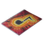 Musiknoten Gefärbte Krawatte Notizblock (Linke Seite)