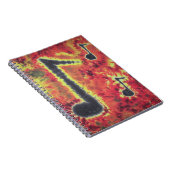 Musiknoten Gefärbte Krawatte Notizblock (Rechte Seite)