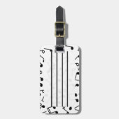 Musiknoten Gepäckanhänger (Vorderseite vertikal)