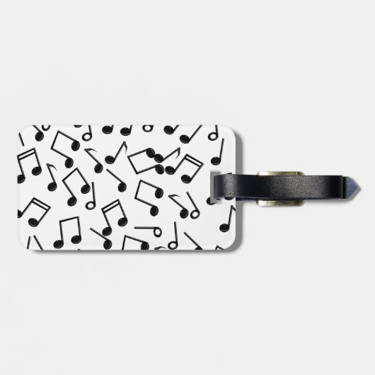 Musiknoten Gepäckanhänger (Rückseite horizontal)