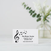 "Musiknoten-" Geschäfts-Karten Visitenkarte (Stehend Vorderseite)