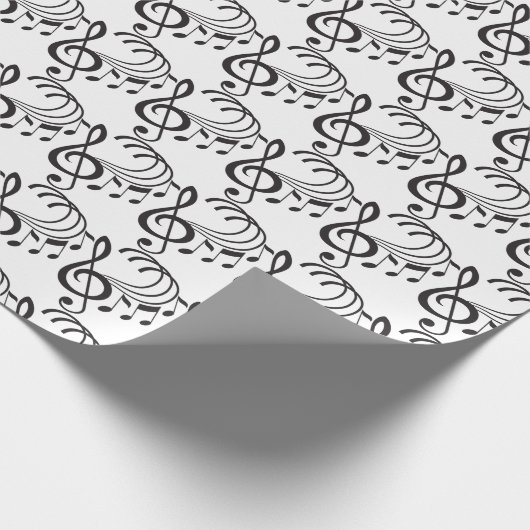 Musiknoten-Geschenk-Verpackung Geschenkpapier (Ecke)