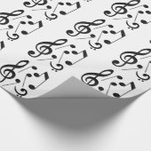 Musiknoten Geschenkpapier (Ecke)