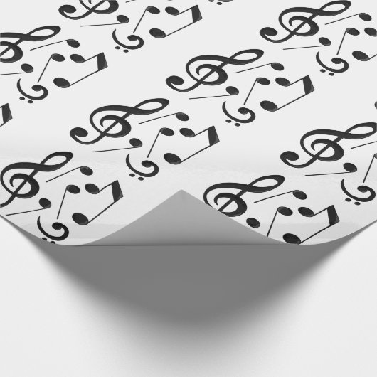 Musiknoten Geschenkpapier (Ecke)