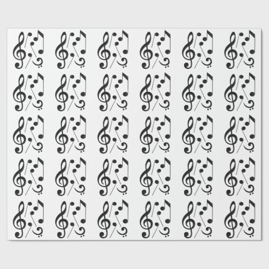 Musiknoten Geschenkpapier (Flach)