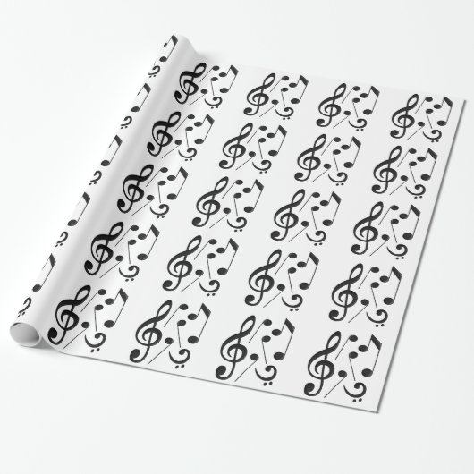Musiknoten Geschenkpapier (Ungerollt)