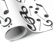 Musiknoten Geschenkpapier (Rolleneckpunkt)