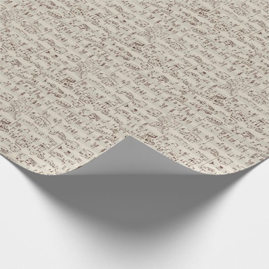 Musiknoten Geschenkpapier (Ecke)