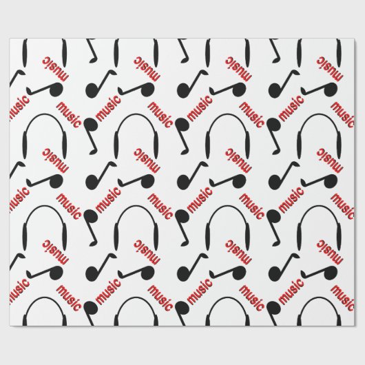 Musiknoten Geschenkpapier (Flach)