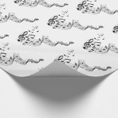 Musiknoten Geschenkpapier (Ecke)