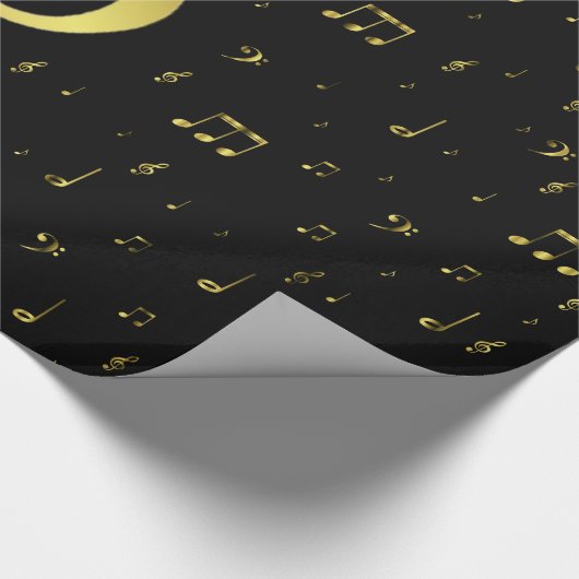 Musiknoten Geschenkpapier (Ecke)