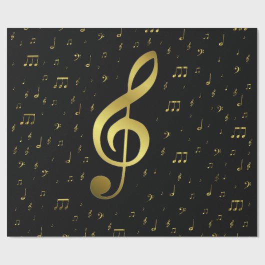 Musiknoten Geschenkpapier (Flach)