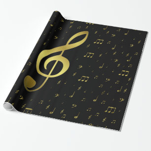 Musiknoten Geschenkpapier