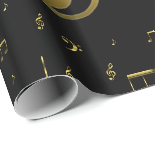Musiknoten Geschenkpapier (Rolleneckpunkt)