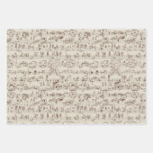 Musiknoten Geschenkpapier Set (Vorderseite 3)