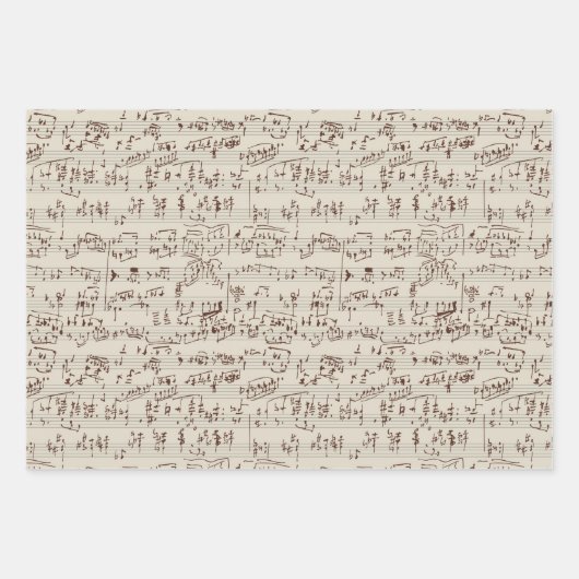 Musiknoten Geschenkpapier Set (Vorderseite 2)