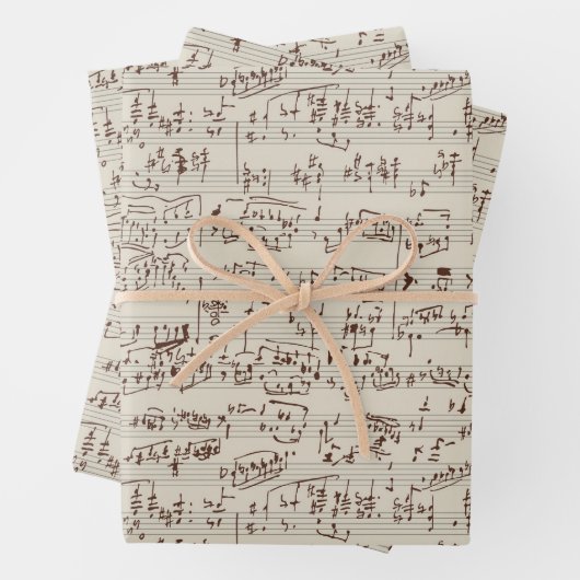 Musiknoten Geschenkpapier Set (Beispiel)