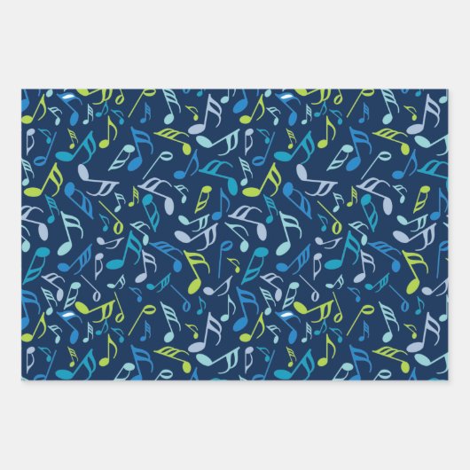 Musiknoten Geschenkpapier Set (Vorderseite 2)