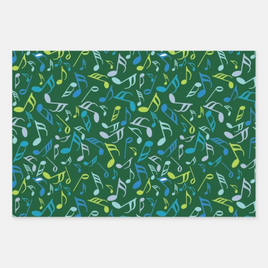 Musiknoten Geschenkpapier Set (Vorderseite)