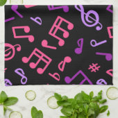 Musiknoten Geschirrtuch (Gefaltet)