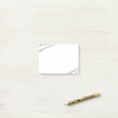 Musiknoten gestaltet Musical Post-it Klebezettel (Auf Schreibtisch)