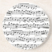 Musiknoten Getränkeuntersetzer (Vorne)