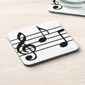 Musiknoten Getränkeuntersetzer (Linke Seite)