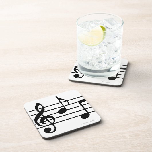 Musiknoten Getränkeuntersetzer (Rechte Seite)