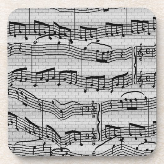 Musiknoten Getränkeuntersetzer (Vorderseite)