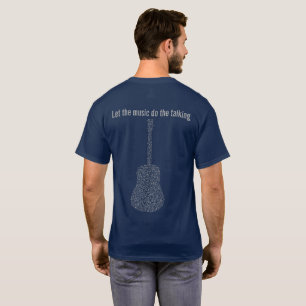Musiknoten Gitarre Lass die Musik sprechen T-Shirt