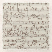 Musiknoten Glasuntersetzer (Vorderseite)