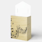 Musiknoten Gold gebürstet Geschenkschachtel (Geöffnet)