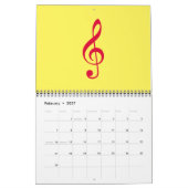 Musiknoten grafisch und cool kalender (Feb 2027)