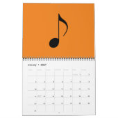 Musiknoten grafisch und cool kalender (Jan 2027)