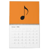 Musiknoten grafisch und cool kalender (Jan 2026)