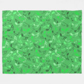 Musiknoten Green Fleecedecke (Vorderseite (Horizontal))