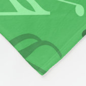 Musiknoten Green Fleecedecke (Ecke)