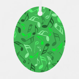 Musiknoten Green Ornament Aus Metall